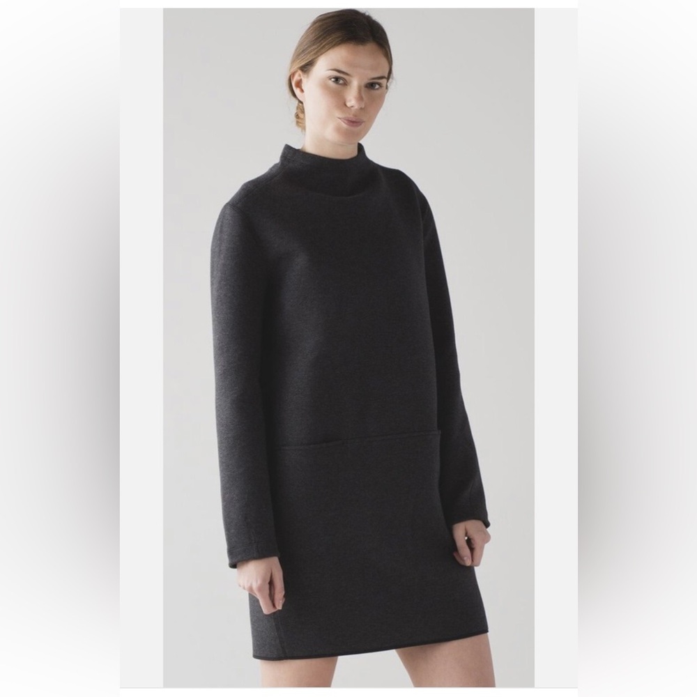 Lululemon City Bound Dress, Heathered Black
